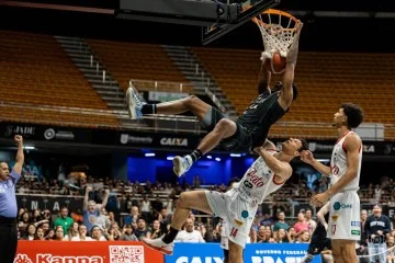 Brasília enterra o Pato Basquete no primeiro turno da temporada 2025/2026 do Novo Basquete Brasil -  (crédito: Matheus Maranhão/@mmaranhaofoto)