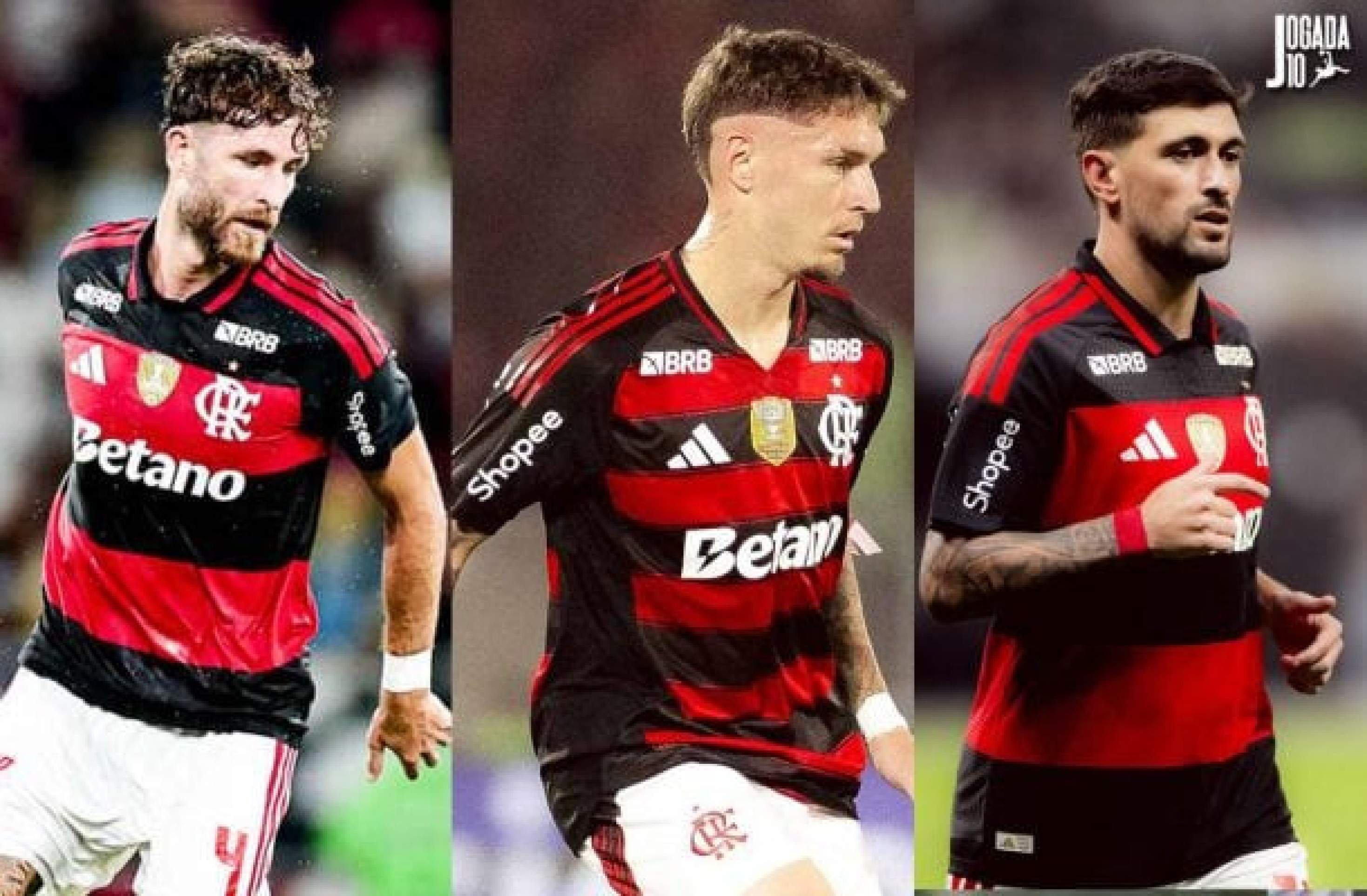 Léo Pereira, Varela e Arrascaeta serão poupados pelo Flamengo -  (crédito: Gilvan de Souza/Flamengo)