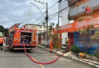 Ninguém ficou ferido -  (crédito: CBMDF/Divulgação) -Ninguém ficou ferido -  (crédito: CBMDF/Divulgação)
