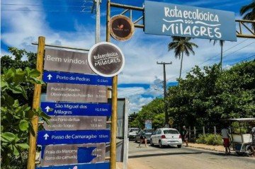 São Miguel dos Milagres integra a chamada Rota Ecológica junto a outros dois municípios -  (crédito: Vida sem paredes/Divulgação)