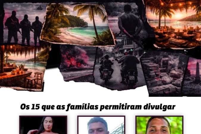 Dos 19 desaparecidos, apenas 15 tiveram as fotos divulgadas pelos familiares