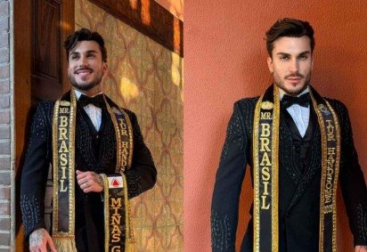 Bruno Tricolli, homem de 30 anos natural de Extrema (MG), venceu a etapa mineira do concurso em 2025 -  (crédito: Divulgação/Mister Minas Gerais Tur 2026)