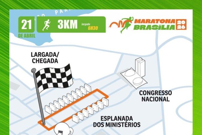 Percurso Maratona Brasília 3km