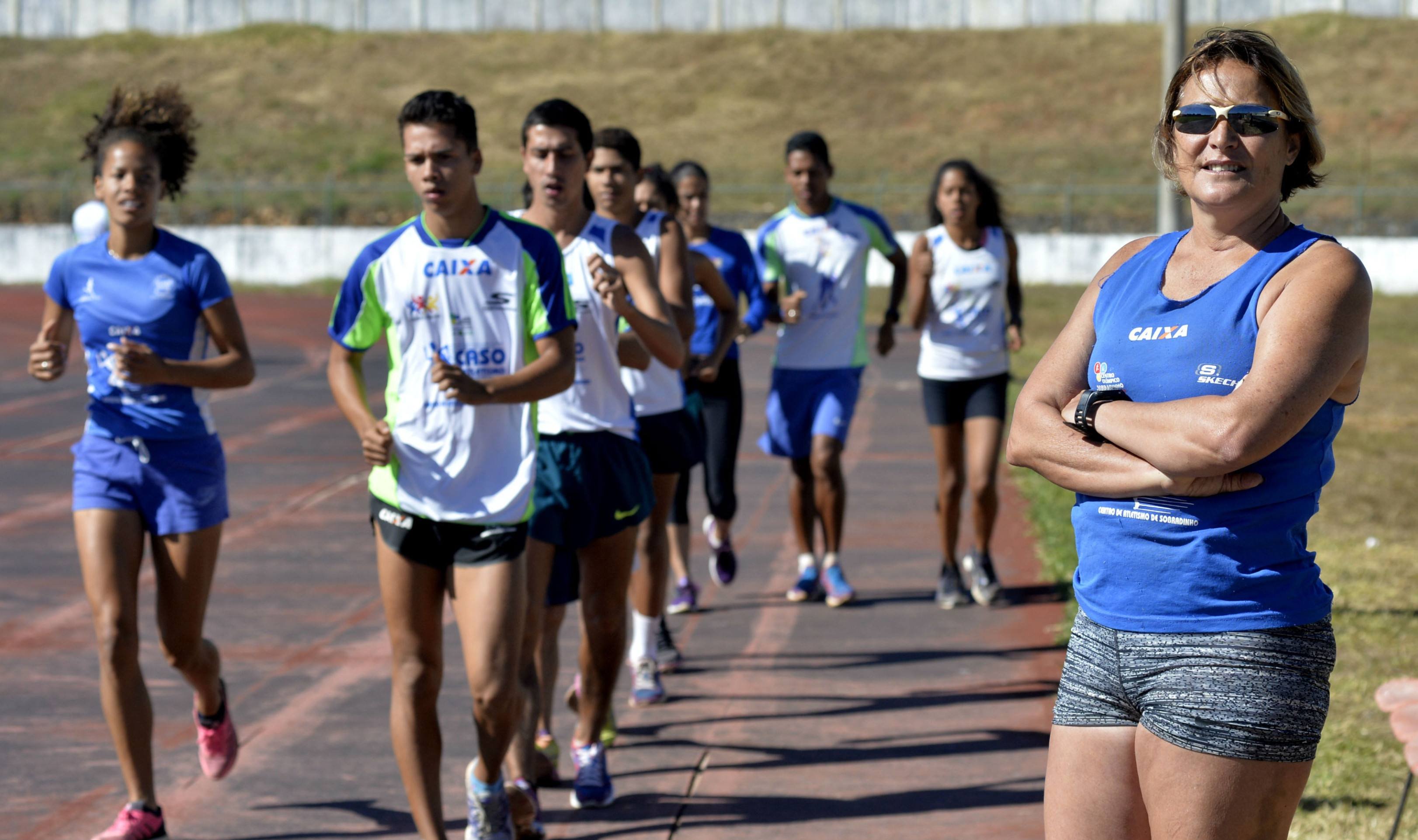 Gianetti Bonfim durante treino dos marchadores do Caso-DF em 2018 -  (crédito:  Marcelo Ferreira/CB/D.A Press)