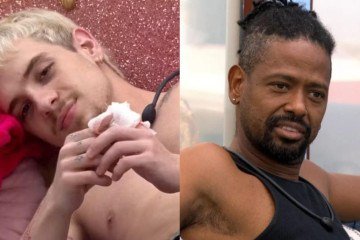 BBB 26: Juliano Floss cogita fazer uma proposta polêmica a Leandro Boneco -  (crédito: TV Globo)