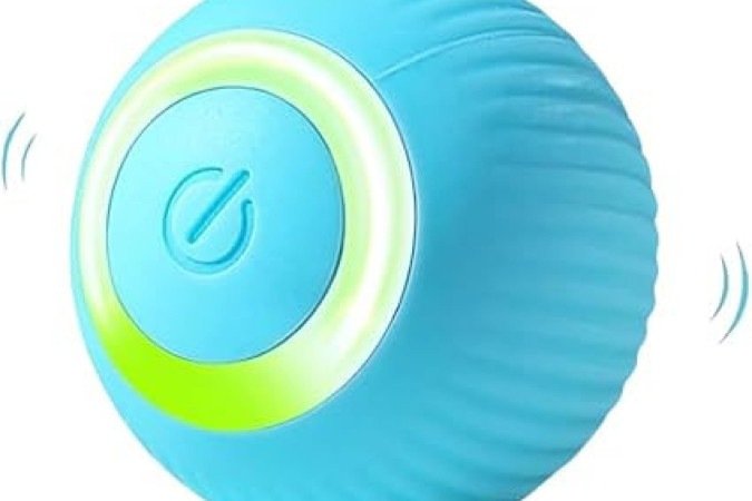 Bola giratória interativa com movimento automático (R$ 16,90) 