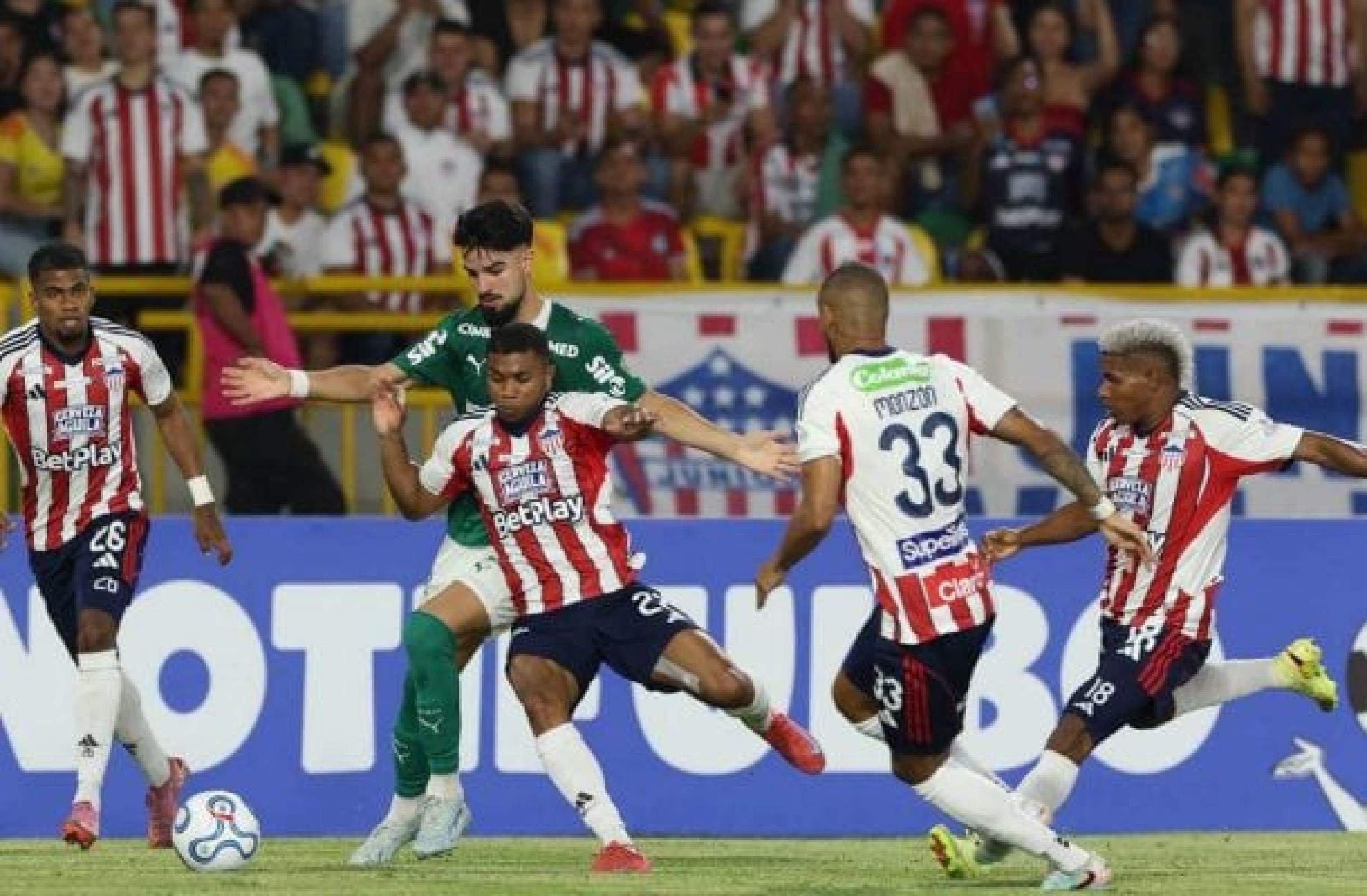 Palmeiras fica no empate com o Junior Barranquilla, pela Libertadores -  (crédito: Cesar Greco/Palmeiras)