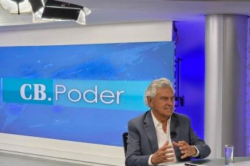  08/04/2026. CB.Poder. O ex-governador de Goiás e pré-candidato à presidência pelo PSD, *Ronaldo Caiado*, é o entrevistado do CB.Poder. Na bancada: Denise Rothenburg e Carlos Alexandre de Souza. -  (crédito:  Andrea Nalini/CB/D.A Press)