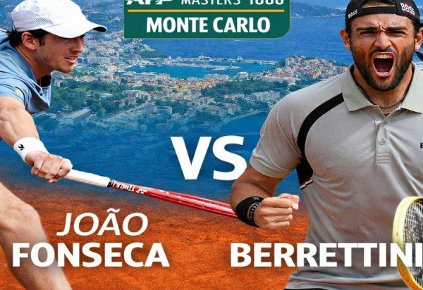 Arte sobre fotos do Master 1000 de Monte Carlo