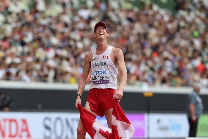 O canadense Evan Dunfee se caracteriza pela resistência