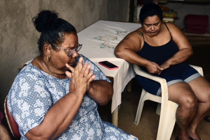  08/04/2026. Crédito: Minervino Júnior/CB/D.A Press. Brasil.  Brasilia - DF. Entrevista com os parentes da família da cabeleireira Elizamar da Silva que foi vítima de uma chacina em Planaltina. Nelita Maria de Jesus(mãe da vítima)