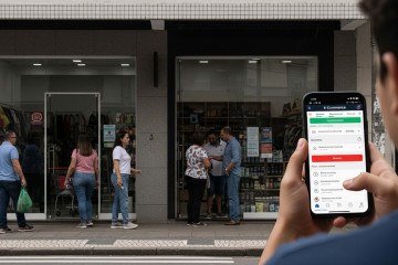 Segundo a Cielo, o principal destaque do mês foi o comércio eletrônico, que cresceu 10,5% em termos nominais, superando com folga o varejo físico, que avançou 1,5% -  (crédito: Whisk/Google AI)