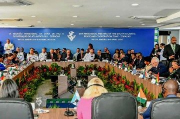 Reunião da  Zona de Paz e Cooperação do Atlântico Sul (Zopacas), no Rio de Janeiro -  (crédito: Carlos Cruz/MRE)