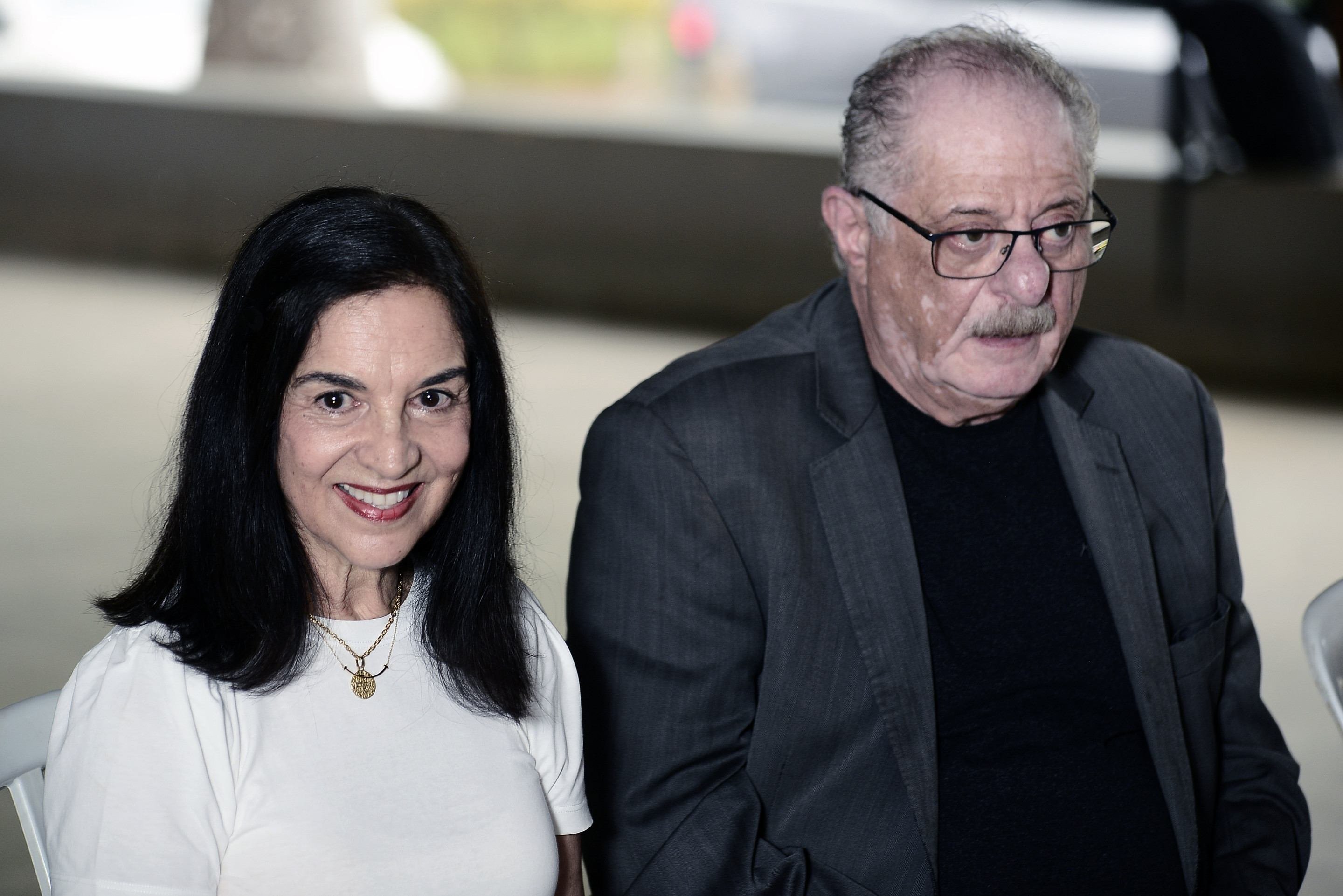 Lu Alckmin e Jamal Bittar, diretor do sistema Fibra