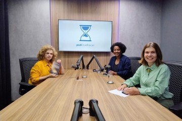 Mônica Nóbrega foi entrevistada por Carmen Souza e Sibele Negromonte no podEnvelhecer -  (crédito: Jhoalerson Dias/CB/D.A.Press)