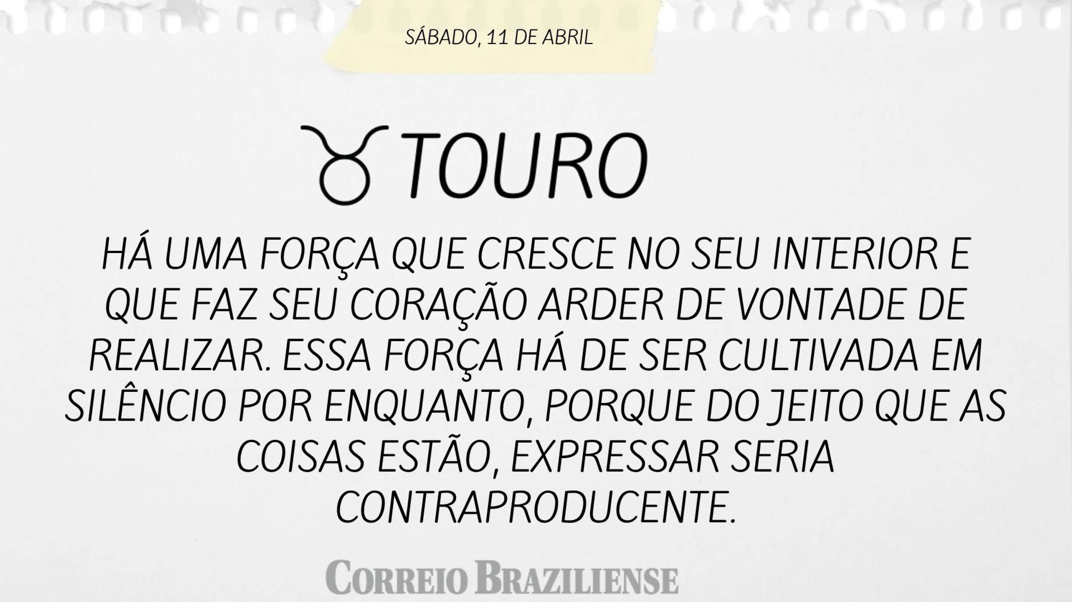 Hor&oacute;spoco deste s&aacute;bado (11/4)