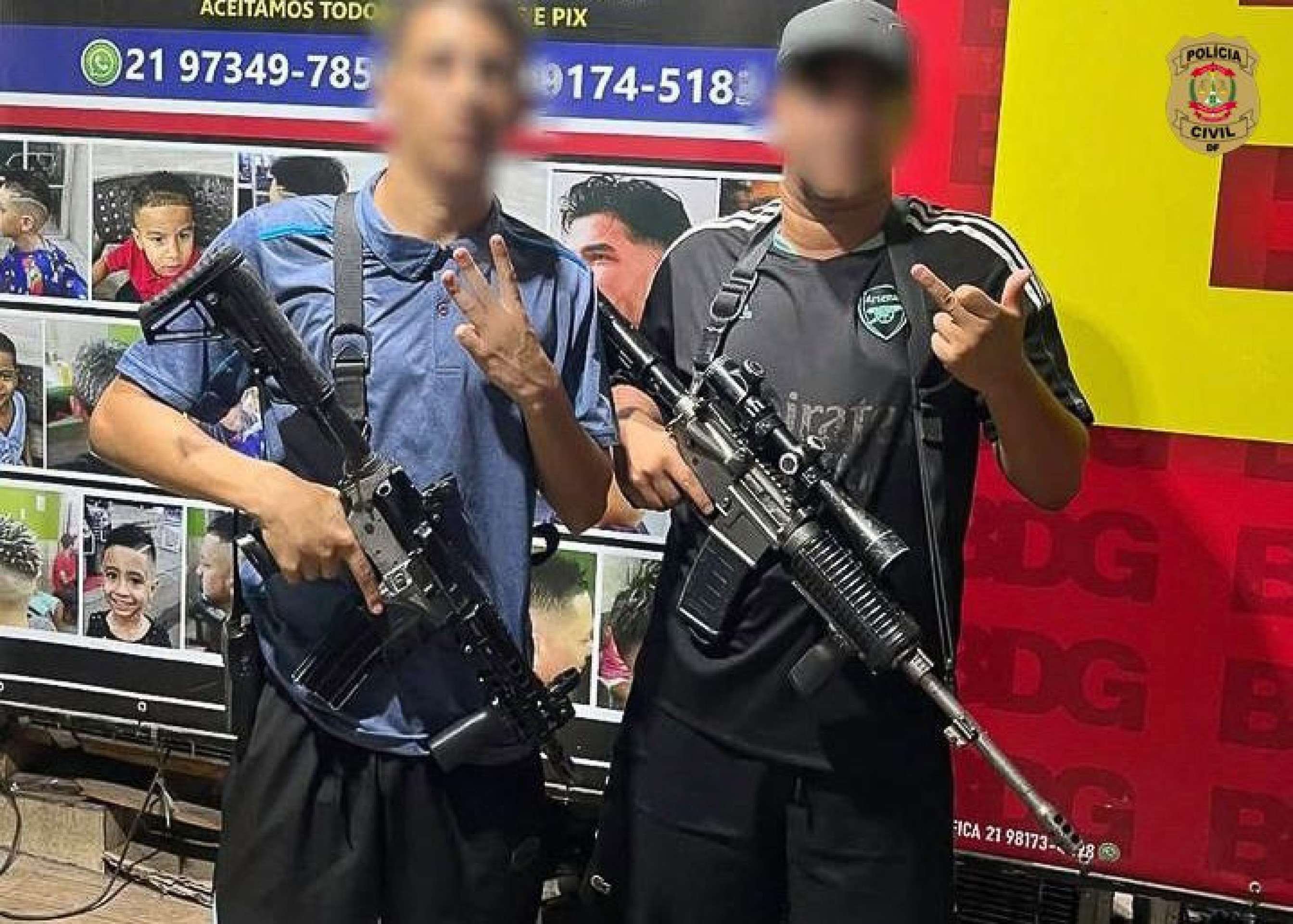 Faccionados postavam imagens com armas nas redes sociais