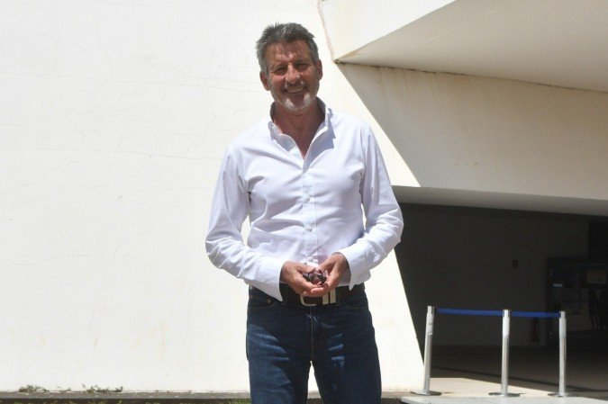Sebastian Coe durante a entrevista ao Correio no Museu da República, um dos cenários do Mundial de Marcha Atlética