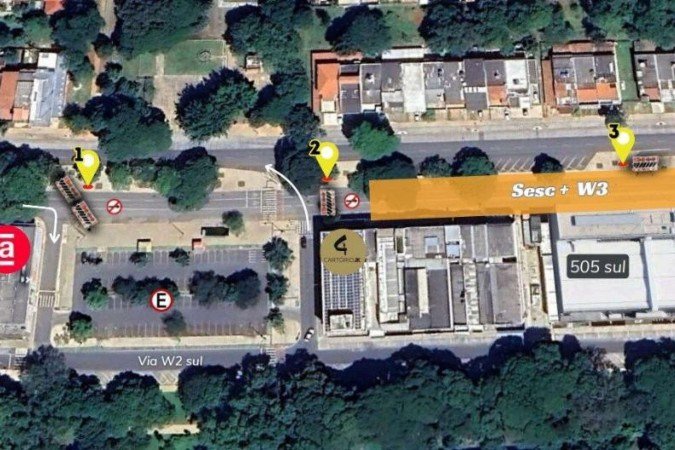 O trânsito da W3 Sul sofrerá alterações por causa de um evento - (crédito: Divulgação/Dtran-DF) O trânsito da W3 Sul sofrerá alterações por causa de um evento - (crédito: Divulgação/Dtran-DF)