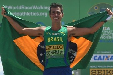 Bonfim fechou prova em Podebrady, na República Tcheca, em 1h23min40s -  (crédito:  Ed Alves/CB/D.A Press)