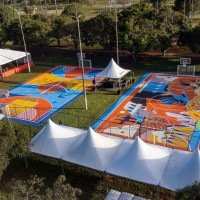 As duas quadras revitalizadas estão próximas ao Estacionamento 7 -  (crédito: Divulgação/Betano)