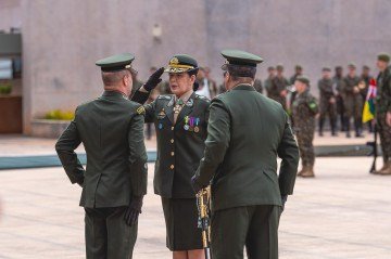 General Cláudia já estava na administração do HMAB. Porém, agora, passa a dirigi-lo: 'É um momento de muita gratidão e reconhecimento' -  (crédito: Marcos Vinicius da Silva/CB/D.A Press)