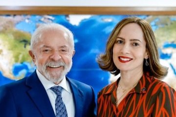 Ana Cristina Viana Silveira com o presidente Luiz Inácio Lula da Silva -  (crédito: Ricardo Stuckert/PR)