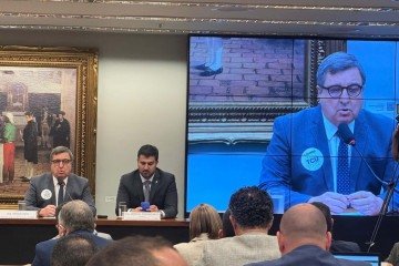  Danilo Forte (PP-CE) foi o primeiro candidato à vaga do TCU a participar da sabatina na CFT, nesta segunda-feira (13/4) -  (crédito: Wal Lima/CB/Press)