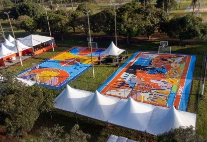 As duas quadras revitalizadas estão próximas ao Estacionamento 7 -  (crédito: Divulgação/Betano)