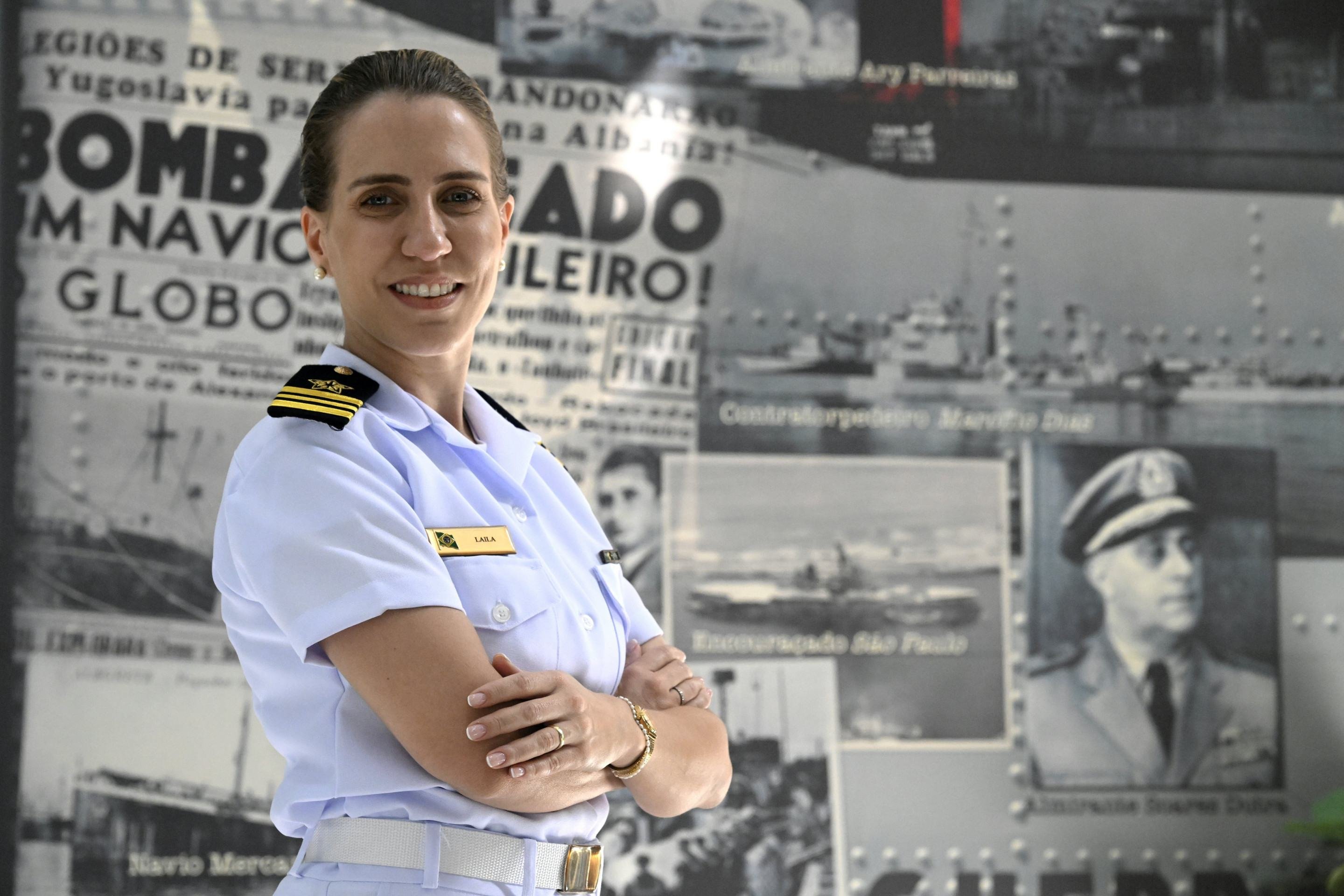 Capit&atilde;o de corveta Laila Freitas M&uuml;ller