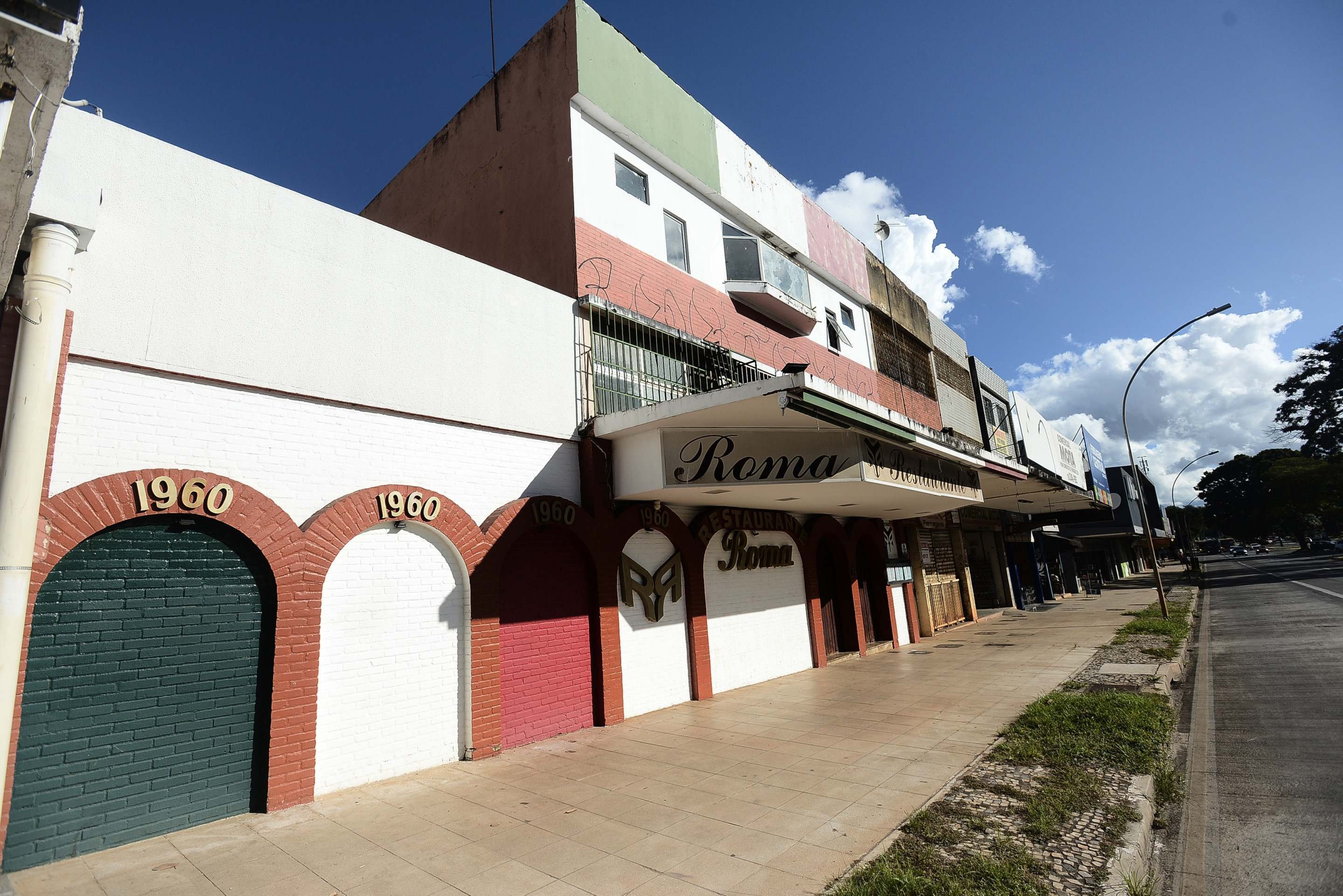  13/04/2026. Cr&eacute;dito: Minervino J&uacute;nior/CB/D.A Press. Brasil.  Brasilia - DF. Caderno anivers&aacute;rio de Bras&iacute;lia. W3 sul. Restaurante Roma - fachada