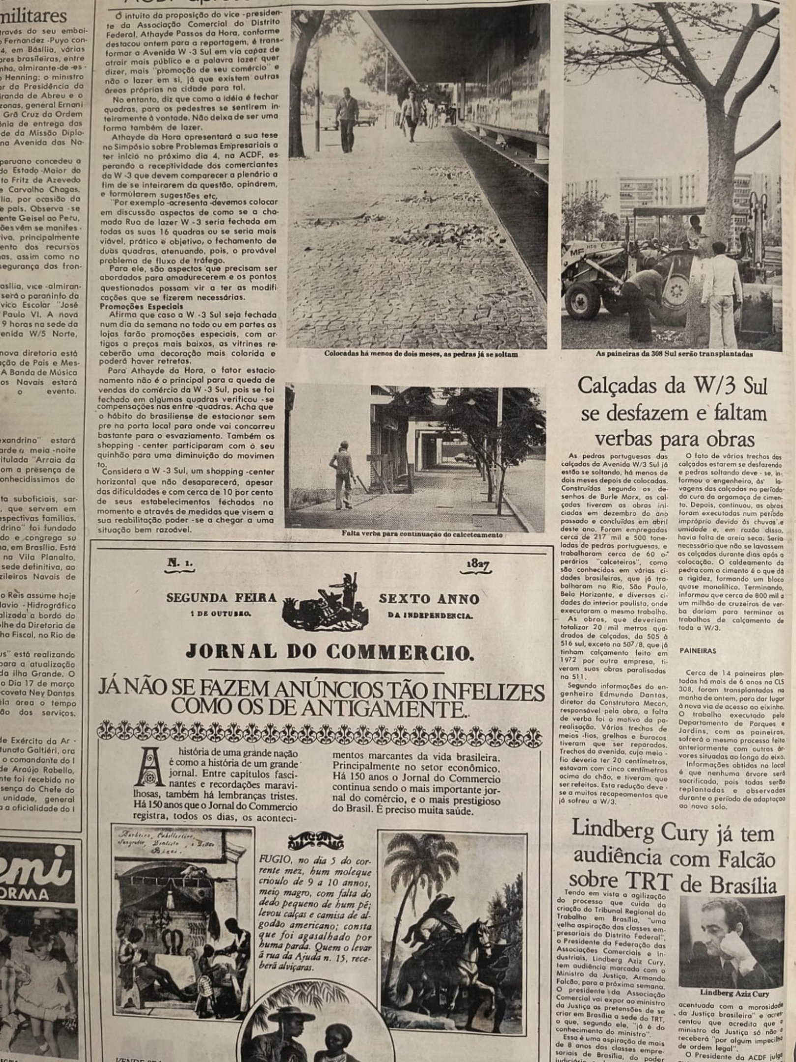 P&aacute;gina do Correio Braziliense, de 1 julho de 1977