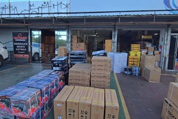  Os produtos  incluíam itens variados, como perfumes, roçadeiras, aparelhos de ar-condicionado, artigos infantis -  (crédito: PCDF)