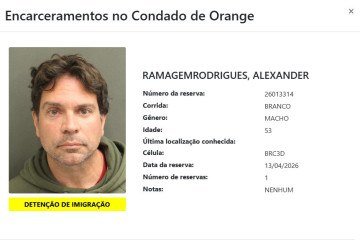Registro da prisão de Ramagem. Bolsonaristas afirmam que ex-deputado pediu asilo político nos EUA -  (crédito: Divulgação/Orange County Incarcerations) -Registro da prisão de Ramagem. Bolsonaristas afirmam que ex-deputado pediu asilo político nos EUA -  (crédito: Divulgação/Orange County Incarcerations)
