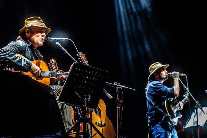 Almir Sater e Gabriel Sater - Pai e Filho - (crédito: Divulgação ) Almir Sater e Gabriel Sater - Pai e Filho - (crédito: Divulgação )