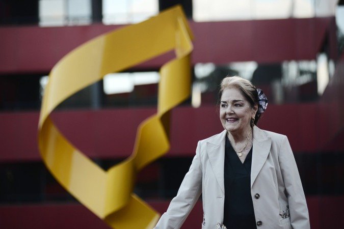  14/04/2026. Crédito: Minervino Júnior/CB/D.A Press. Brasil.  Brasilia - DF. Caderno aniversário de Brasília. Pioneira Mercedes Urquizano no Hotel Golden Tulip