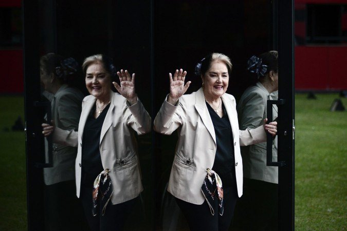  14/04/2026. Crédito: Minervino Júnior/CB/D.A Press. Brasil.  Brasilia - DF. Caderno aniversário de Brasília. Pioneira Mercedes Urquizano no Hotel Golden Tulip