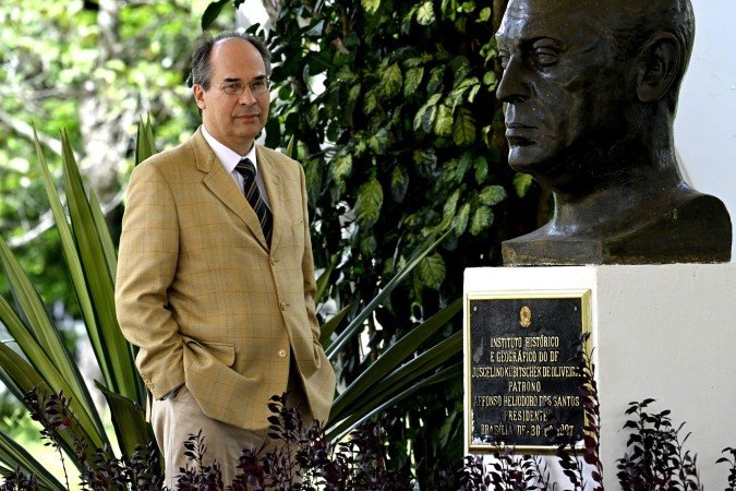  15/04/2026. Aniversario de Brasilia, 66 anos. Presidente do Instituto Histórico e Geográfico do Distrito Federal, José Theodoro Menck.