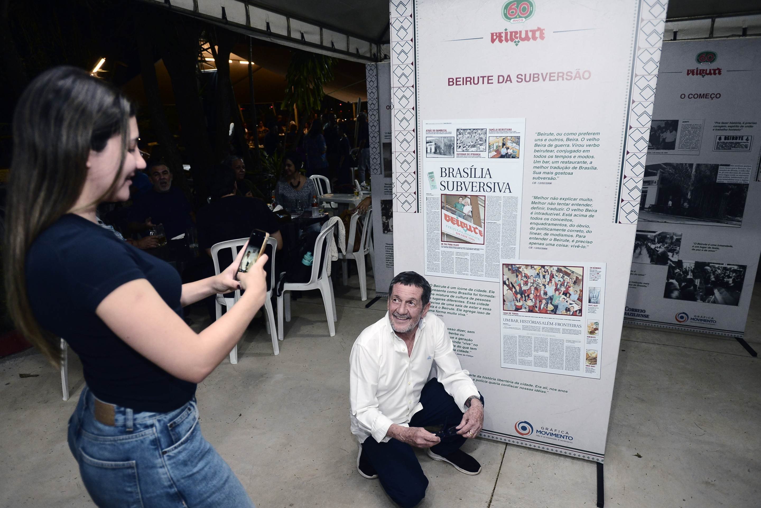 Duas gera&ccedil;&otilde;es: Manuela fotografa o pai, Tuca Pinheiro