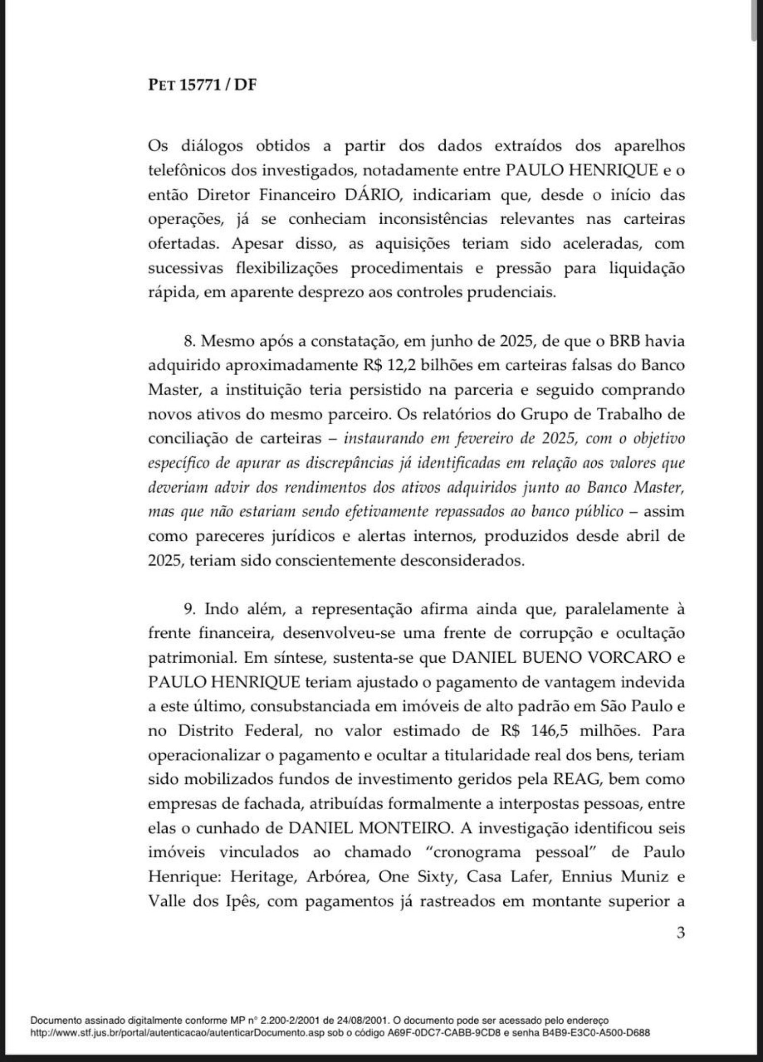 Decis&atilde;o de Andr&eacute; Mendon&ccedil;a sobre a pris&atilde;o de Paulo Henrique Costa, ex-presidente do BRB