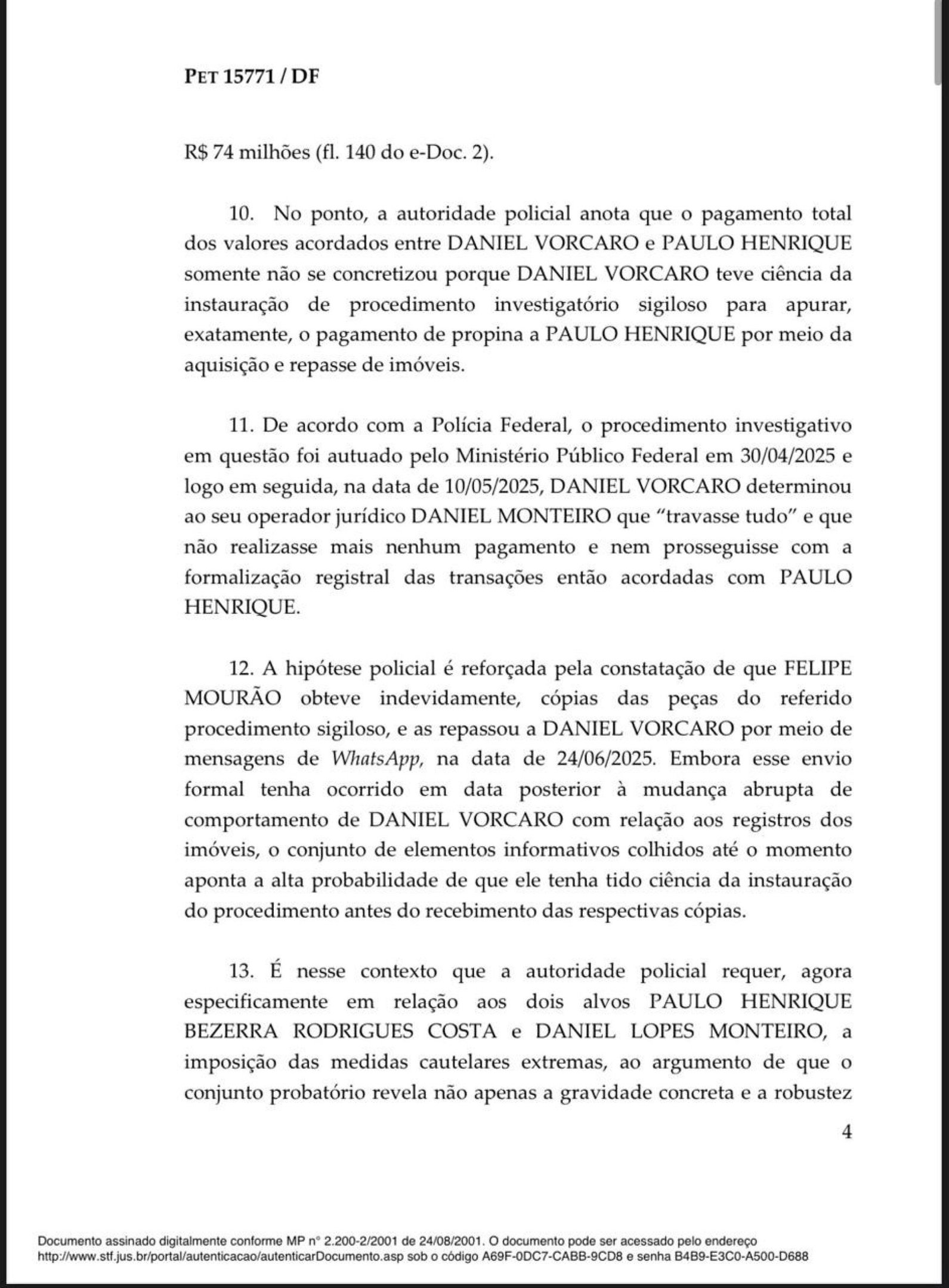 Decis&atilde;o de Andr&eacute; Mendon&ccedil;a sobre a pris&atilde;o de Paulo Henrique Costa, ex-presidente do BRB