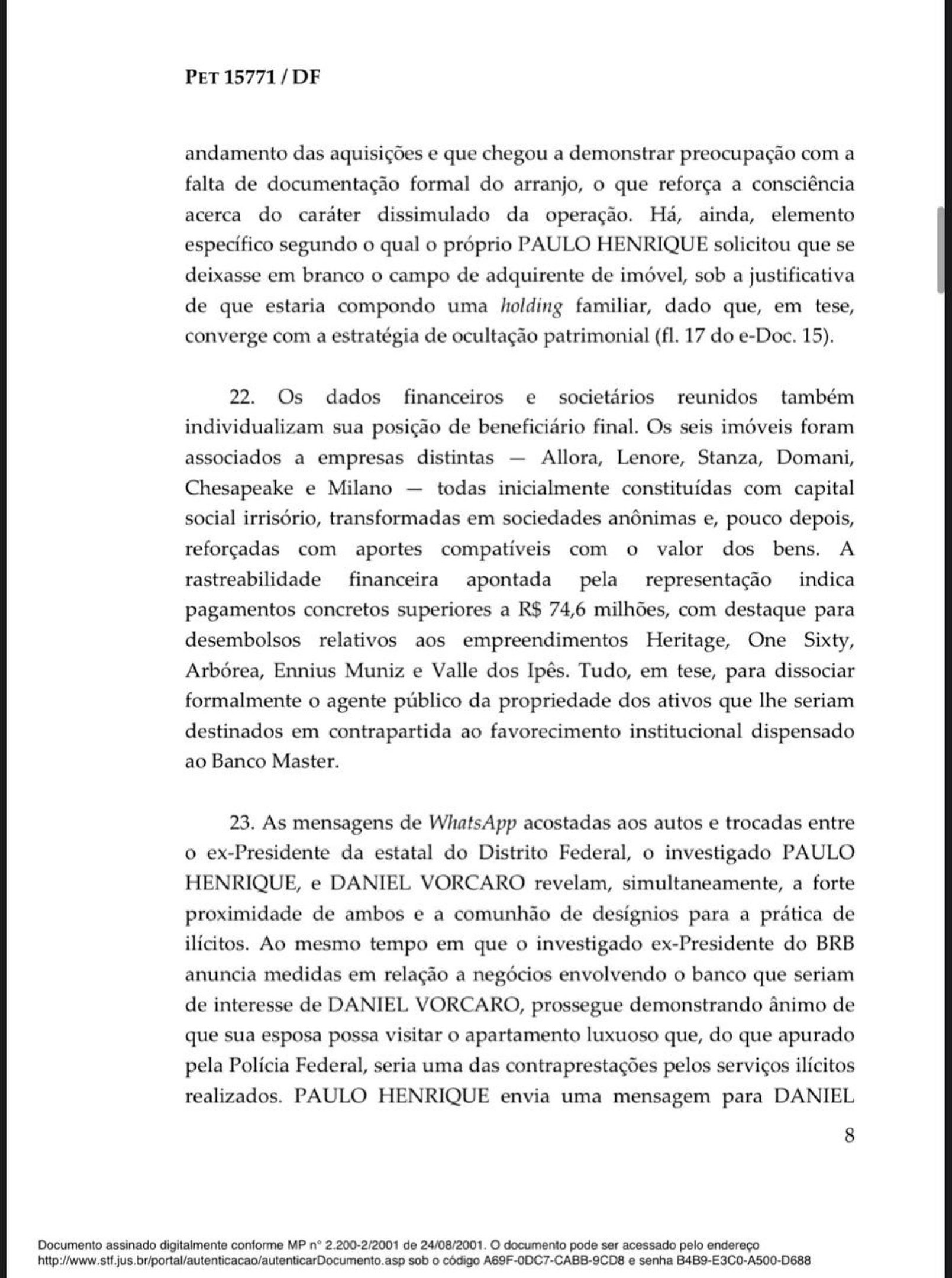 Decis&atilde;o de Andr&eacute; Mendon&ccedil;a sobre a pris&atilde;o de Paulo Henrique Costa, ex-presidente do BRB