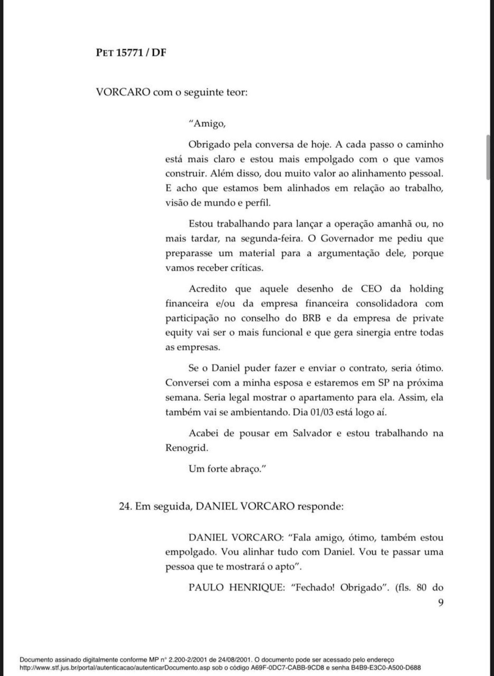 Decis&atilde;o de Andr&eacute; Mendon&ccedil;a sobre a pris&atilde;o de Paulo Henrique Costa, ex-presidente do BRB