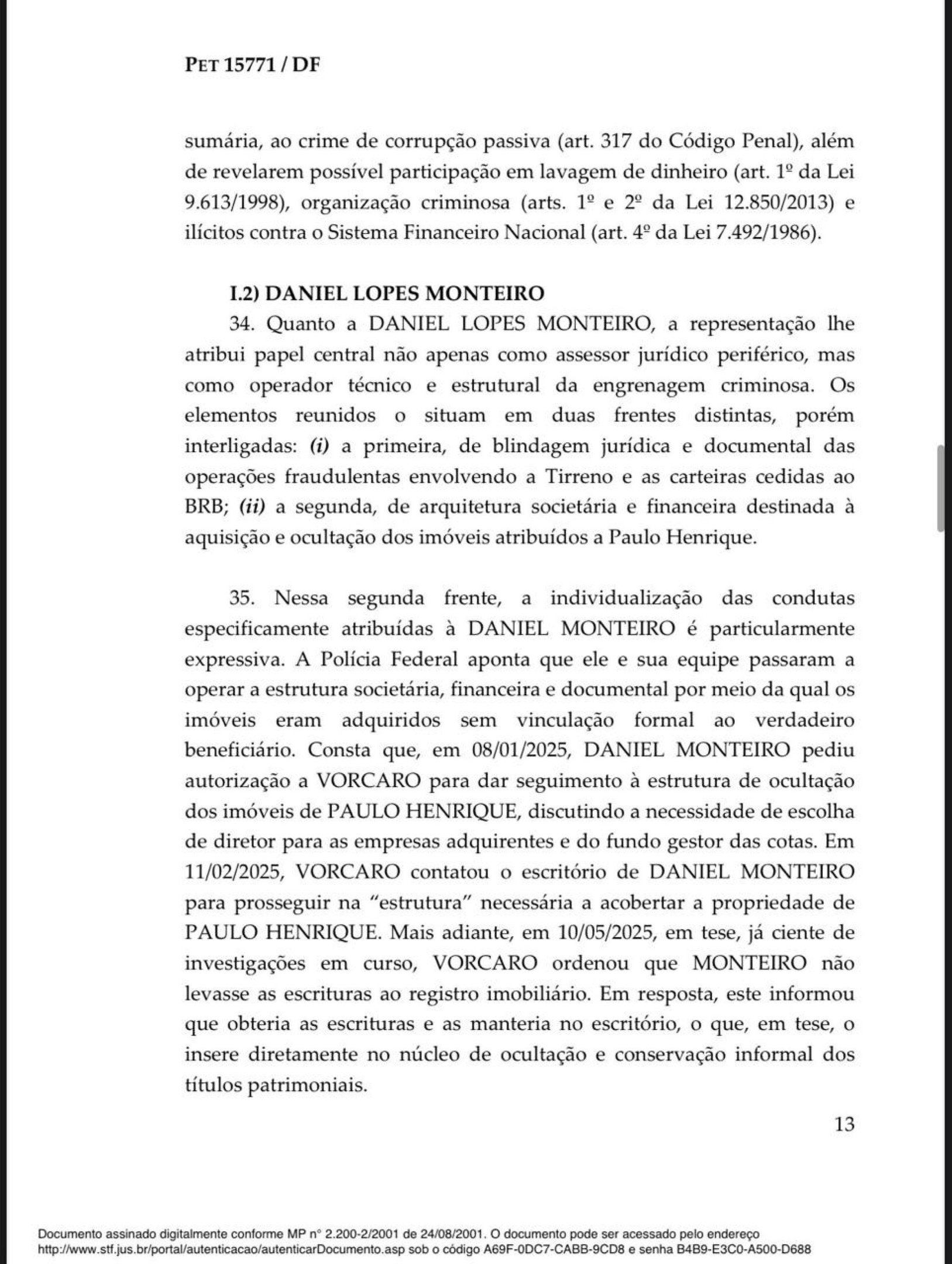 Decis&atilde;o de Andr&eacute; Mendon&ccedil;a sobre a pris&atilde;o de Paulo Henrique Costa, ex-presidente do BRB