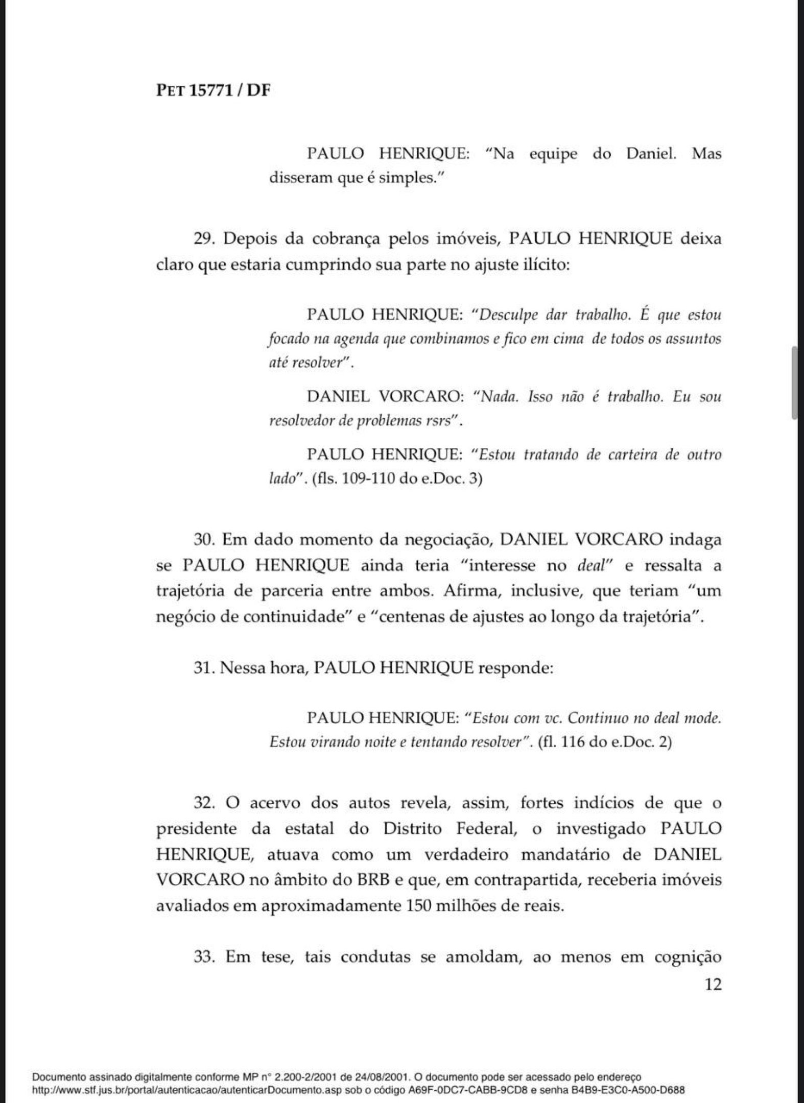 Decis&atilde;o de Andr&eacute; Mendon&ccedil;a sobre a pris&atilde;o de Paulo Henrique Costa, ex-presidente do BRB