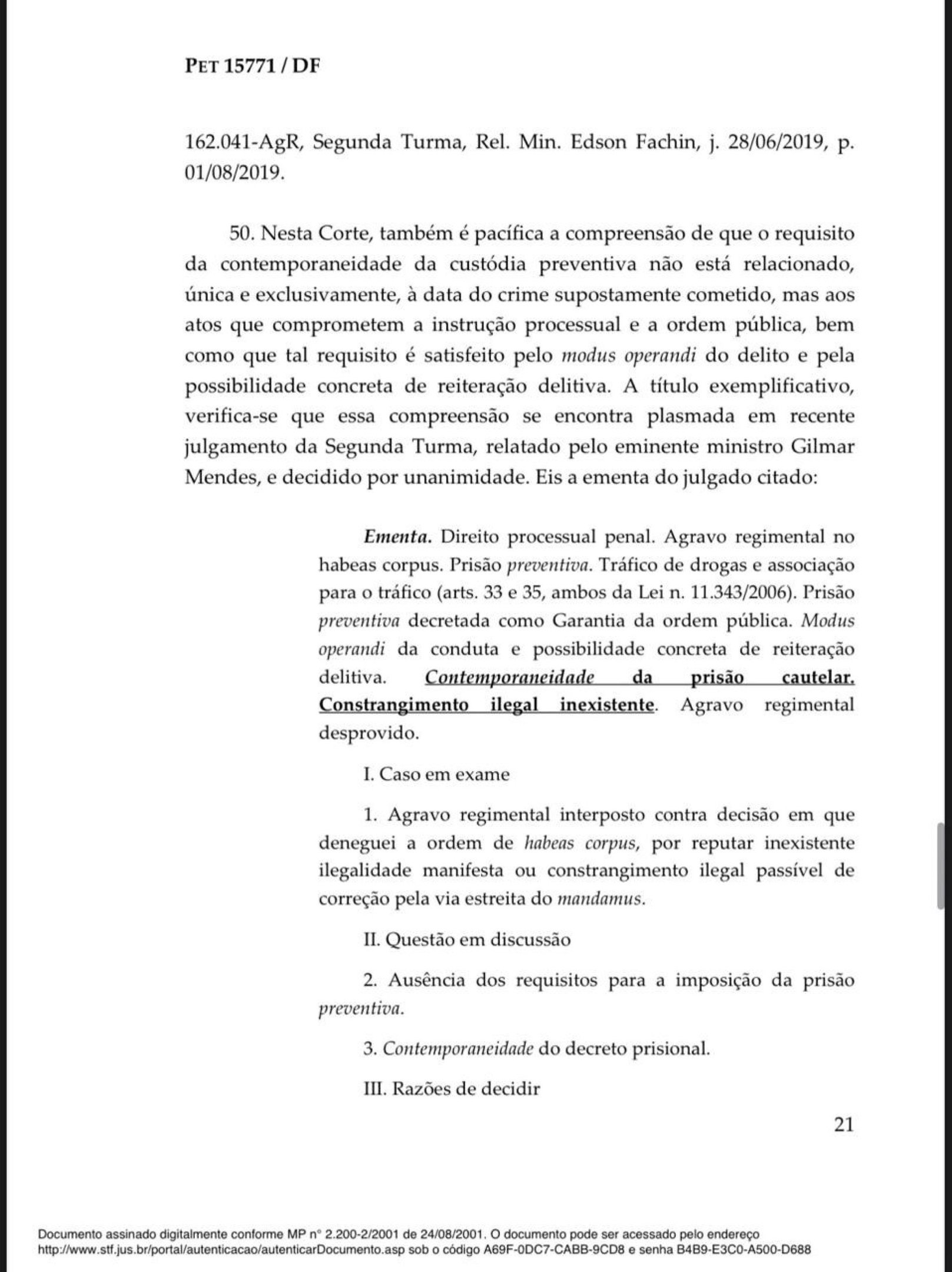 Decis&atilde;o de Andr&eacute; Mendon&ccedil;a sobre a pris&atilde;o de Paulo Henrique Costa, ex-presidente do BRB
