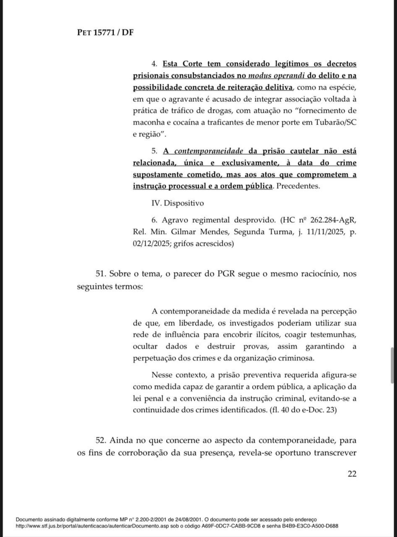 Decis&atilde;o de Andr&eacute; Mendon&ccedil;a sobre a pris&atilde;o de Paulo Henrique Costa, ex-presidente do BRB