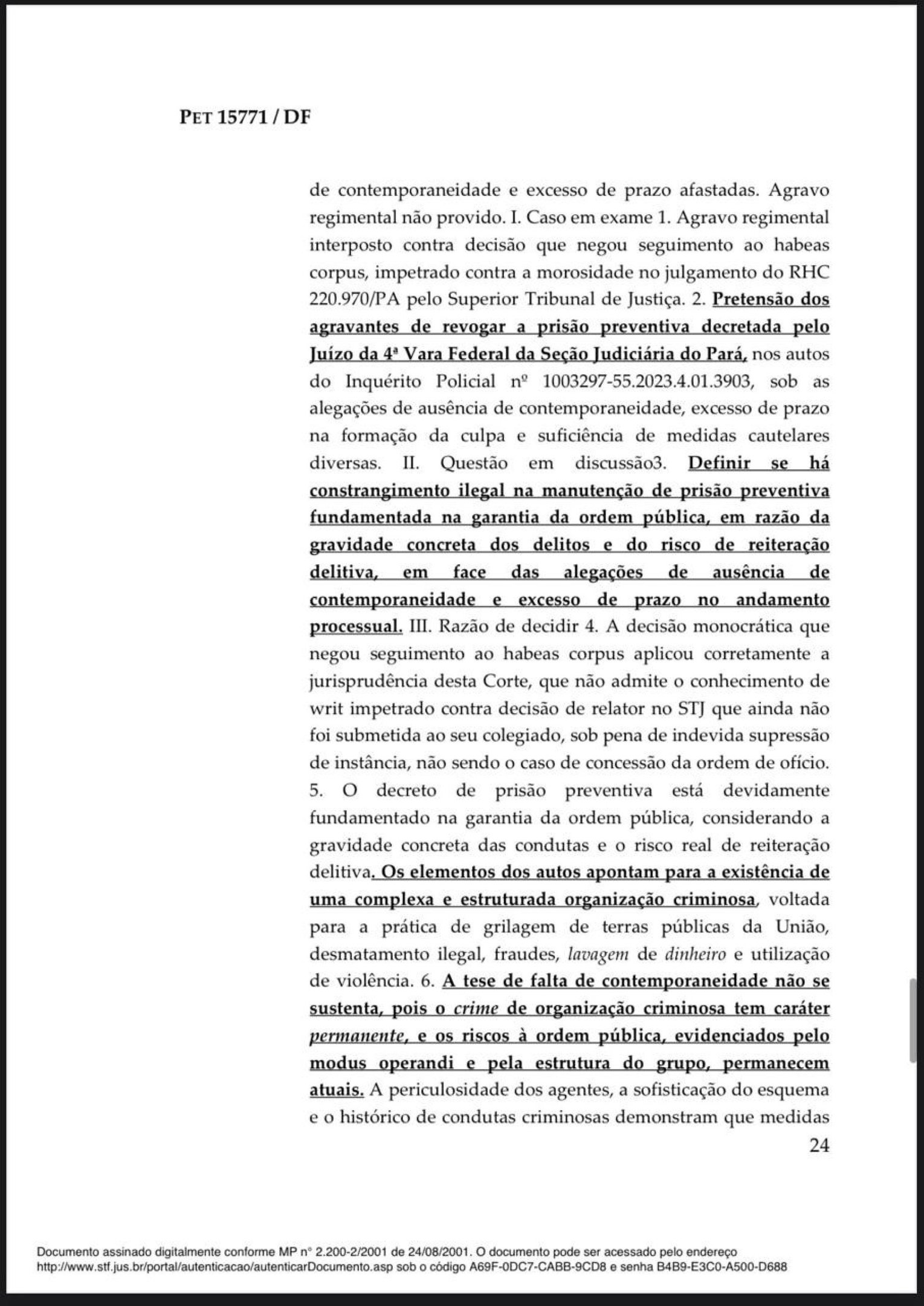 Decis&atilde;o de Andr&eacute; Mendon&ccedil;a sobre a pris&atilde;o de Paulo Henrique Costa, ex-presidente do BRB