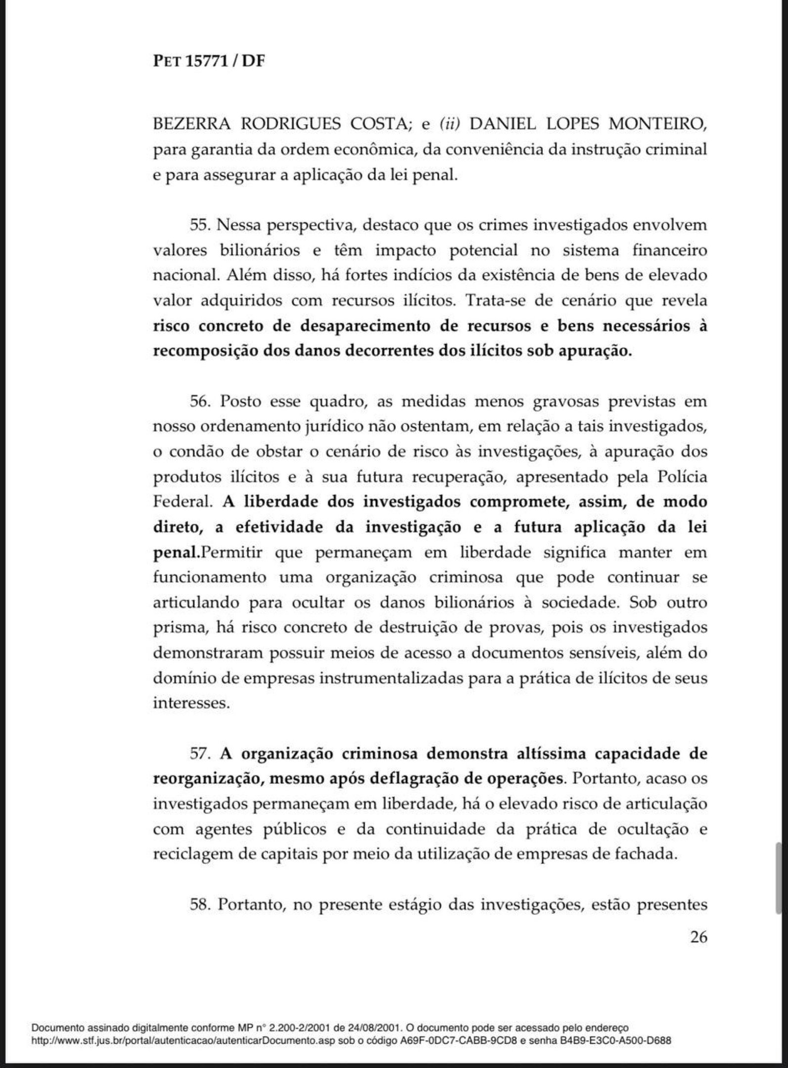 Decis&atilde;o de Andr&eacute; Mendon&ccedil;a sobre a pris&atilde;o de Paulo Henrique Costa, ex-presidente do BRB