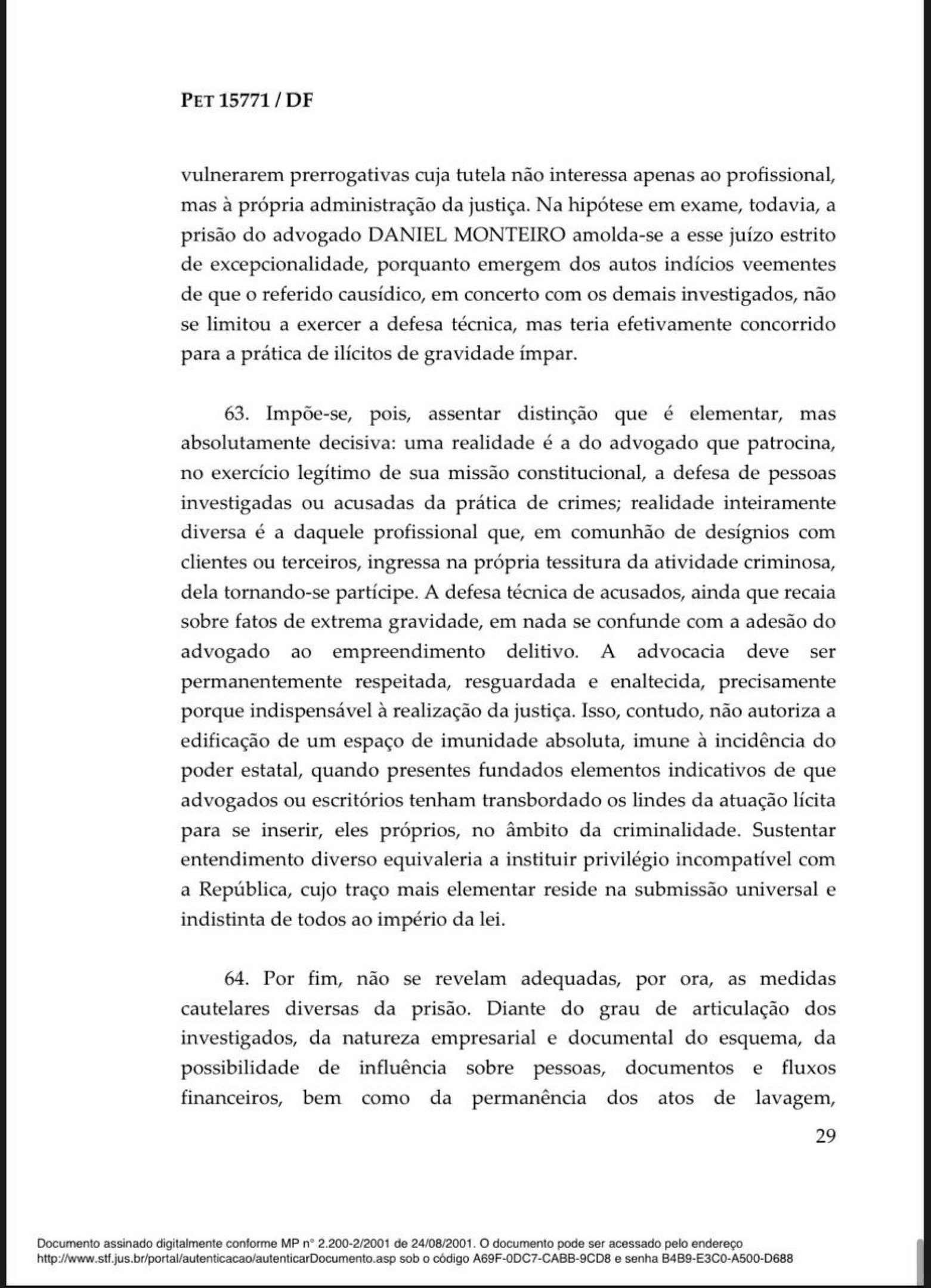 Decis&atilde;o de Andr&eacute; Mendon&ccedil;a sobre a pris&atilde;o de Paulo Henrique Costa, ex-presidente do BRB